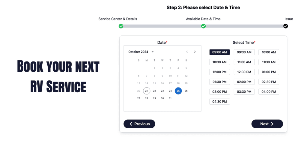 Service Appointment Scheduler Interface